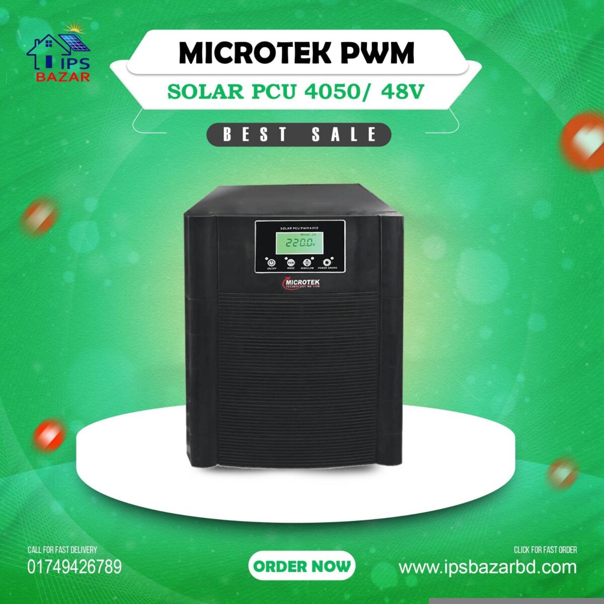 Microtek Solar PCU 4050 48V With PWM Charger