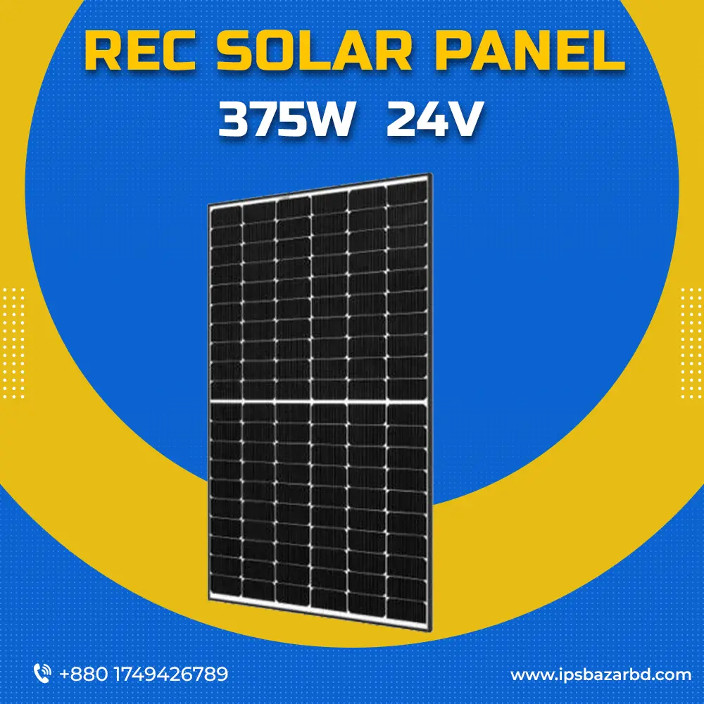 REC 375 watt Solar panel 24v